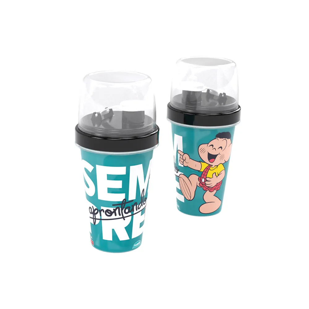 Mini Shakeira Cascão 320 ml Turma da Mônica