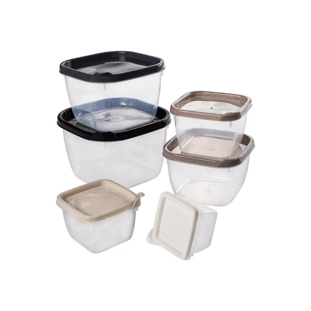 Conect Square Food Container Set 6un