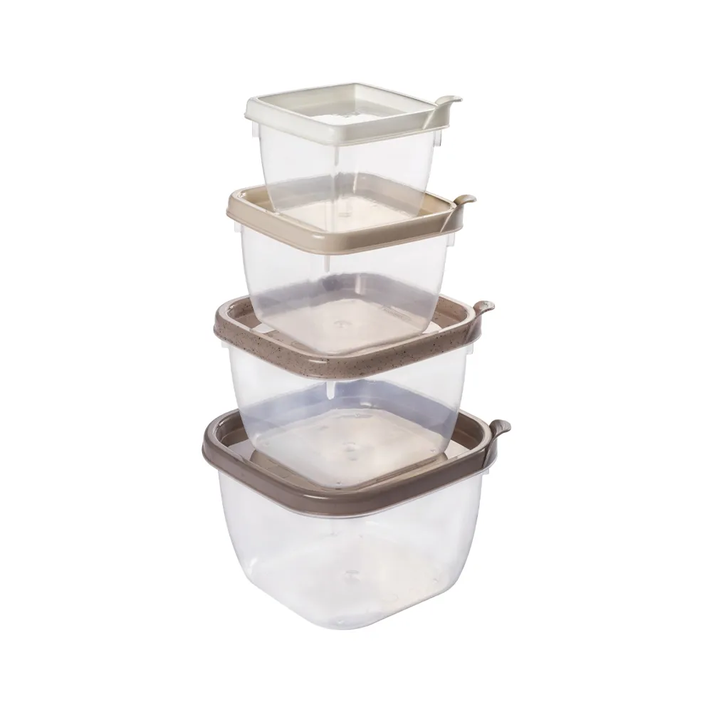 Conect Square Food Container Set 4un