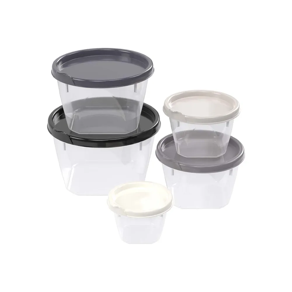 Conect Round Food Container Set 5un