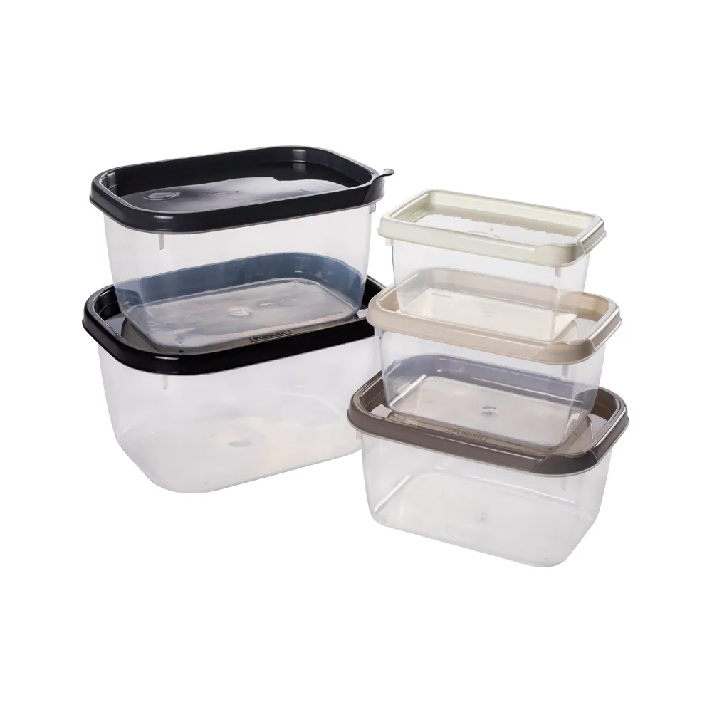 Conect Rect. Food Container Set 5un