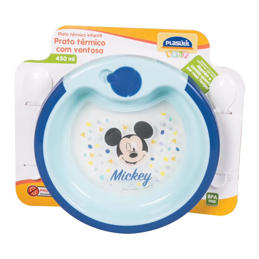 Thermal Plate with Suction Cup Base | Mickey Baby