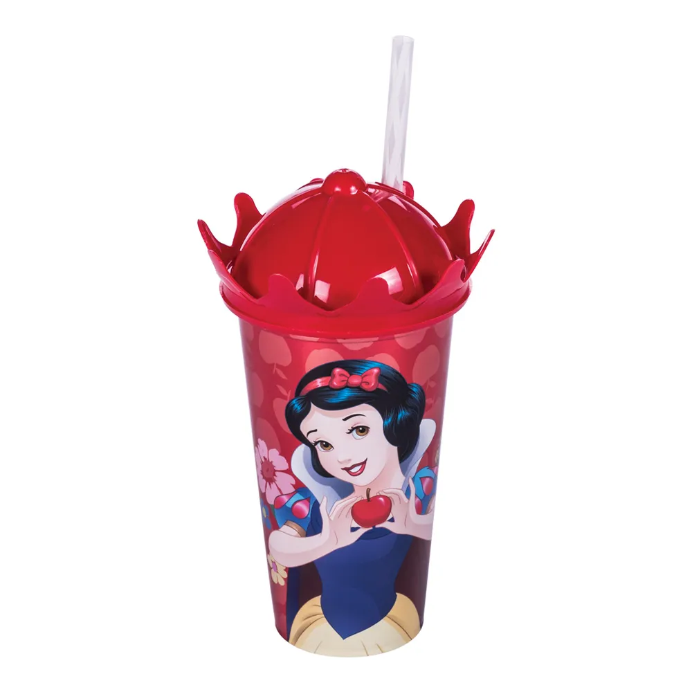 Glass With Crown Lid 500 ml Princess Snow White
