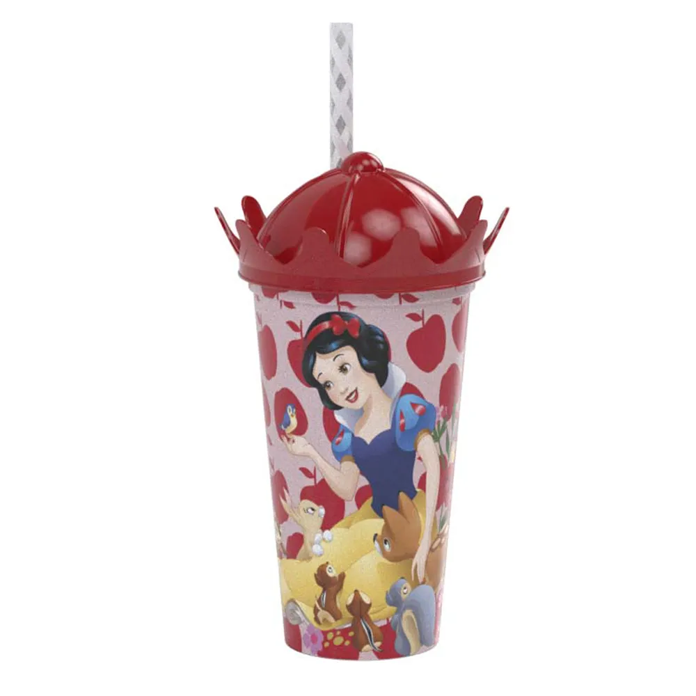 Glass With Crown Lid 500 ml Princess Snow White