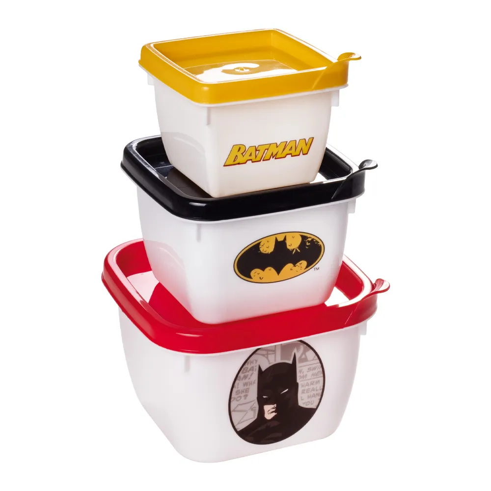 Conjunto 3 Potes Conect Batman