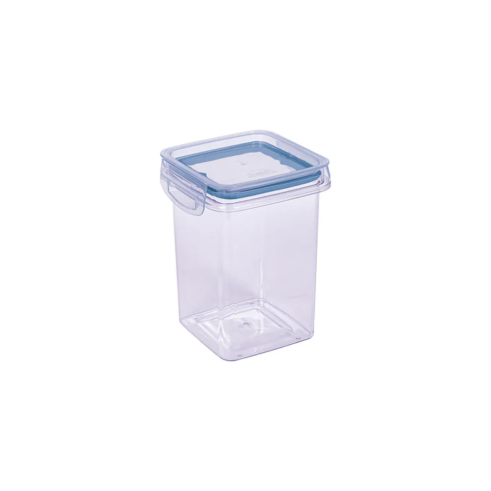 Porta Mantimentos Quadrado Trava Mais Cristal 830 ml